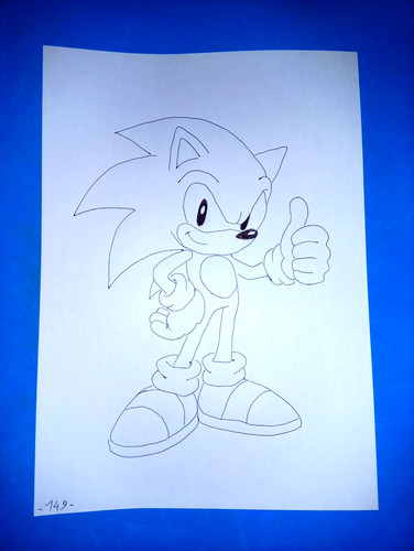 Disegno sonic videogioco - di,