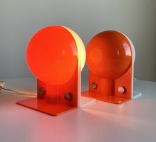 Harvey Guzzini Sirio 1970 Space Age Lamps as oluce artemide kartell vitra flos