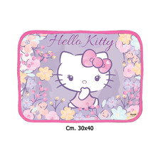 TOVAGLIETTA IN TESSUTO HELLO KITTY 30X40 CM PER BAMBINI  IDEA REGALO PRATICA E