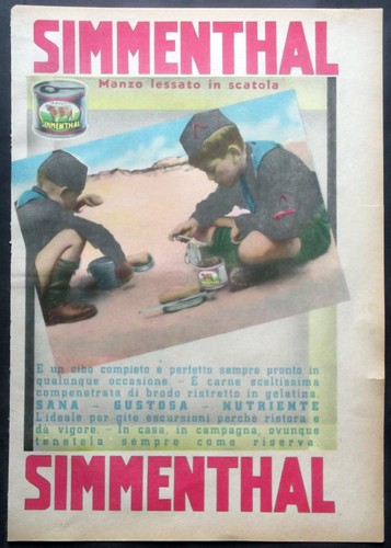 Simmenthal pubblicità 1935 - simmenthal,