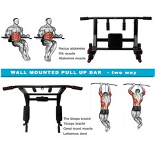 Pull Up Bar Dip 2in1 da Parete