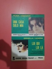 Alice Visconti Una Casa Solo Mia / Ornella Vanoni Lui Qui Spartito Sheet  Music 