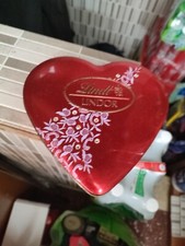 Scatola In Latta Lindt Lindor A Forma Di Cuore Con Brillantini 