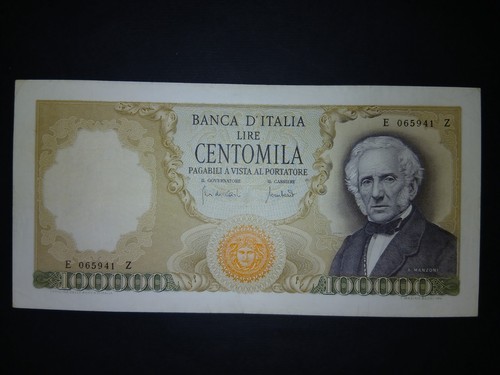 100000 lire manzoni 1970 - 100000,