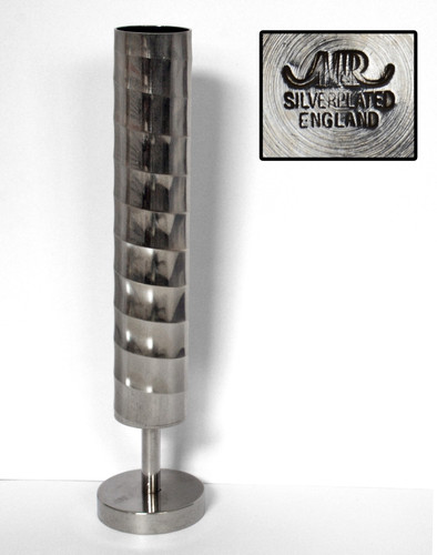 Modernist silverplate bud - silverplate,