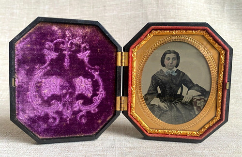 Antique c1850s victorian young - c1850s,