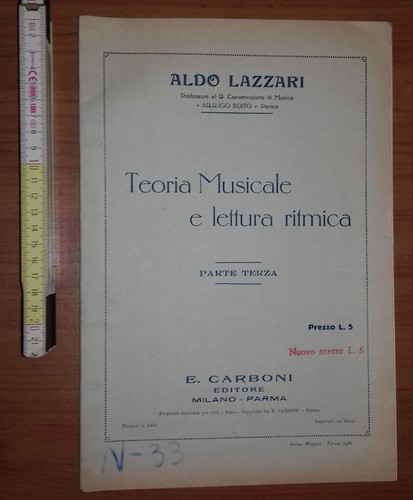 Lazzari aldo teoria musicale - lazzari,