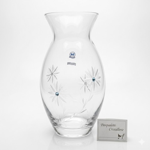 Vaso fiori cristallo - vaso,