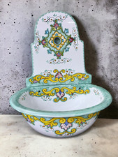 FONTANA DA GIARDINO IN CERAMICA VIETRESE DIAMETRO VASCA 40 CM,