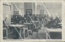 be2 cartolina r.scuola industriale di belluno una sala per il disegno tecnico