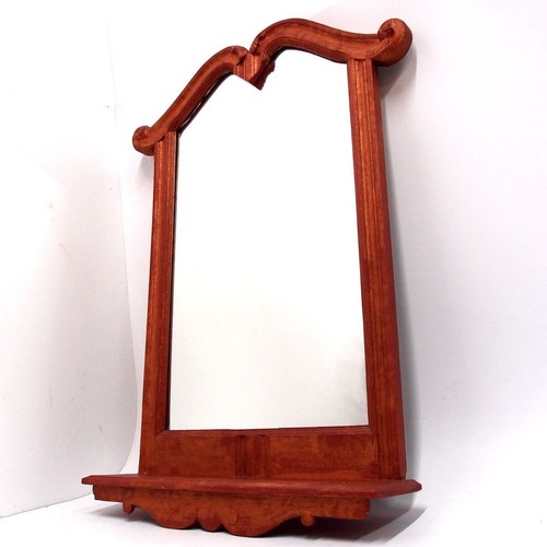 Specchio parete legno rosso - specchio, da