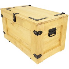 Cassapanca rustica in legno su