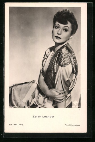 Attrice zarah leander posa - zarah,