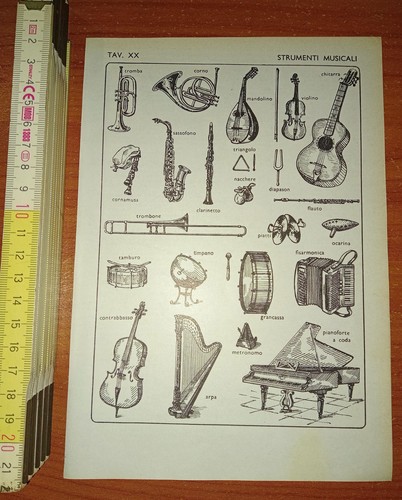 Stampa strumenti musicali da - strumenti, (da