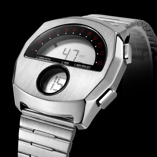 Orologio digitale uomo - digitale, acciaio