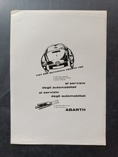 Pagina pubblicitaria Fiat 600 derivazione Abarth 750 Studio Rossini