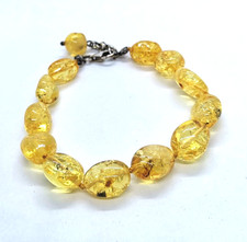 Bracciale di perle ambra