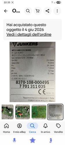 Scheda scaldabagno junkers - scheda,