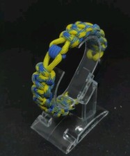 Bracciale  Paracord Urban Style Giallo Blu Con Grillo Metal B06094 