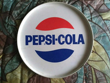 GADGET PUBBLICITARIO PEPSI COLA VASSOIO BAR PLASTICA MEBEL V 12 ANNI '70  RARO