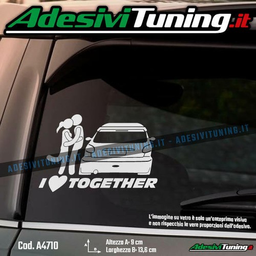 Adesivo love together - adesivo,