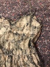 abito pizzo zara fiori grigio