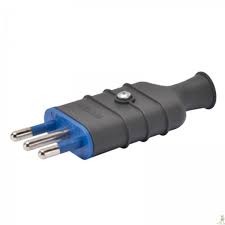 Spina elettrica 10a nera - elettrica,