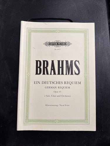 Brahms ein deutches requiem - ein,