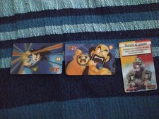 Lotto 3 Card Olografiche 3d Dragon Ball GT Santal