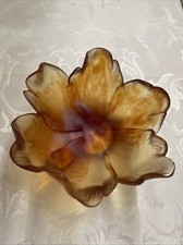 Daum Pate De Verre Tulip Bowl