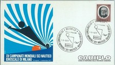 67823 - CARTOLINA d'Epoca MILANO - CAMPIONATO SCI NAUTICO Idroscalo 1977