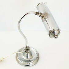 Lampada da Tavolo Di Tavolo Da Ufficio Vintage 1950 IN Acciaio Cromato 50S 1950S