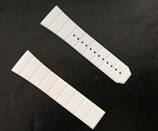 Omega Constellation 35mm White Rubber Original Strap 25mm - Cinturino Gomma