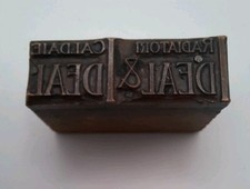 Timbro Matrice Rame IDEAL & IDEAL Radiatori Caldaie Brescia 1929 Circa