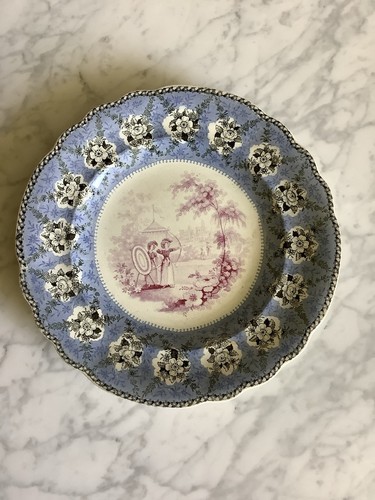 Antico piatto transferware - antico,