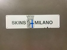 Targa in metallo “ Skins Milano “ Inter