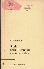 Enciclopedia cattolica dell'uomo d'oggi storia della letteratura cristiana anti