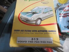 VOLVO 740 760 940 960 - Filtro aria abitacolo ai carboni - Ricambio nuovo