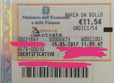 MARCA DA BOLLO DA EURO €