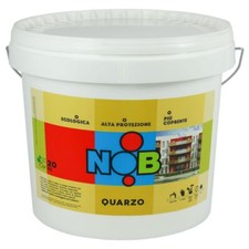 NOB Pittura Quarzo Acrilica Idrorepellente Ecologica per Esterni Coprente