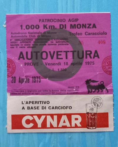 Biglietto 1000 monza - km,