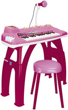– Organo Elettronico per Bambina Con 25 Tasti, Luci, 5 Strumenti E Controllo Vol