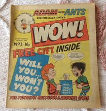 WOW # 3  1982  UK COMIC . Free