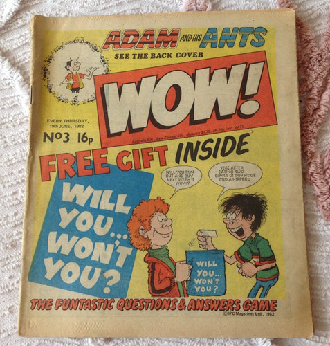 Wow 1982 uk comic - #,