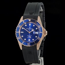 REVUE THOMMEN Diver AUTOMATICO Orologio da Polso Uomo Acciaio Rosè 17571.2865 NUOVO!!!