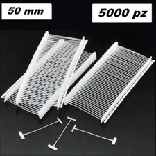 CONFEZIONE 5000 FILI PLASTICA 50 mm  PER PISTOLA SPARAFILI X CARTELLINI PREZZI