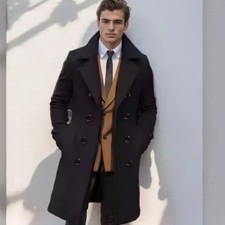 Cappotto di lana uomo lungo