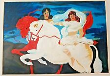 CARLO MASSIMO FRANCHI,  OLIO SU TELA 70X100, DONNE MEDITERRANEE MUSEALE, QUOTATO