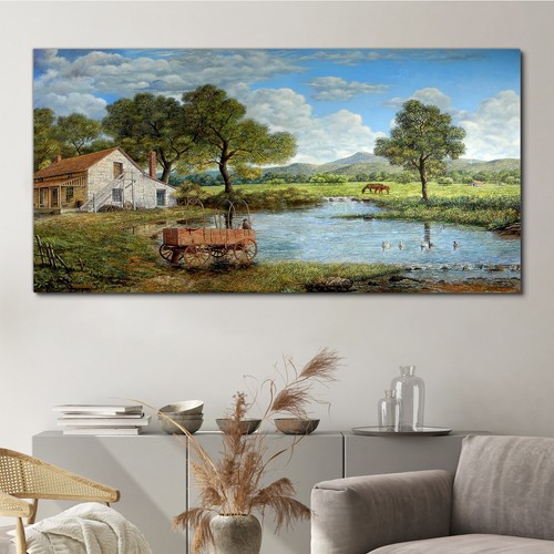Quadro paesaggio albero