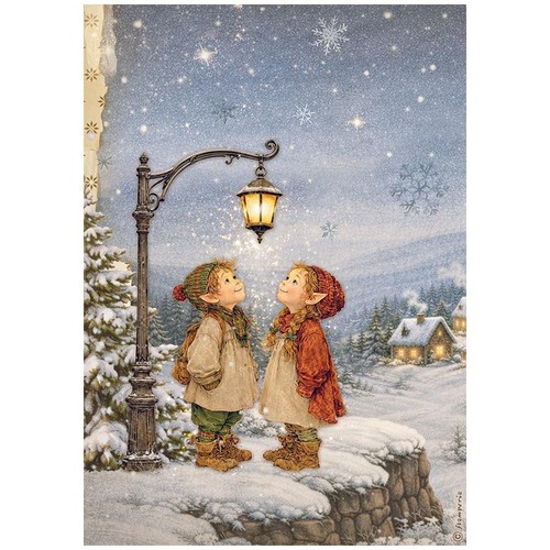 Carta riso silent night - di,